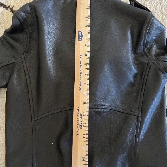 Laer Shrunken Moto Leather Jacket - Picture 7 of 10